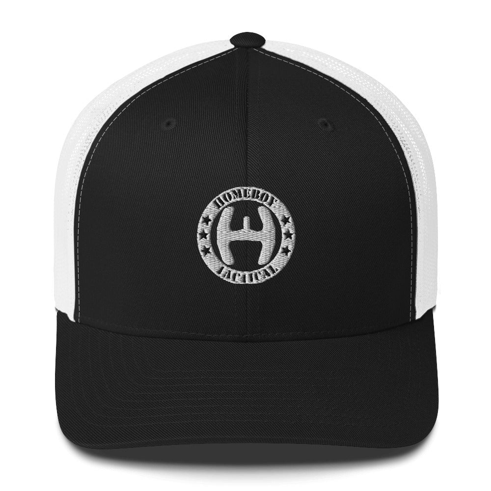 Retro Trucker Cap wht logo