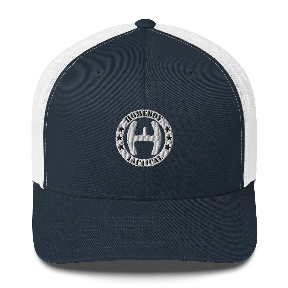 Retro Trucker Cap wht logo