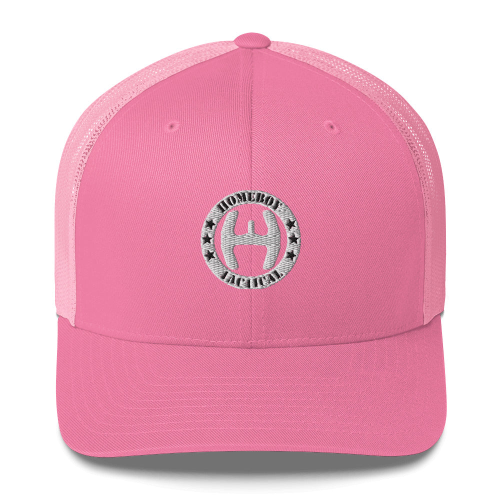 Retro Trucker Cap wht logo