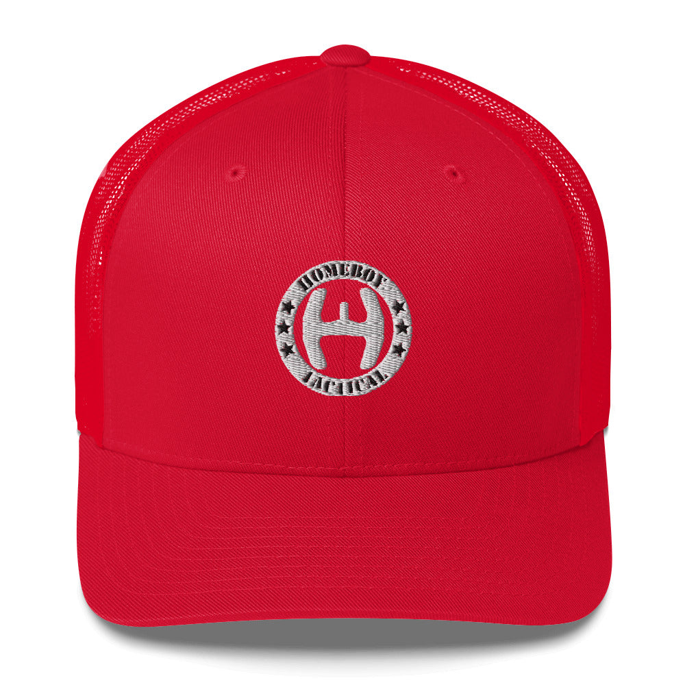 Retro Trucker Cap wht logo