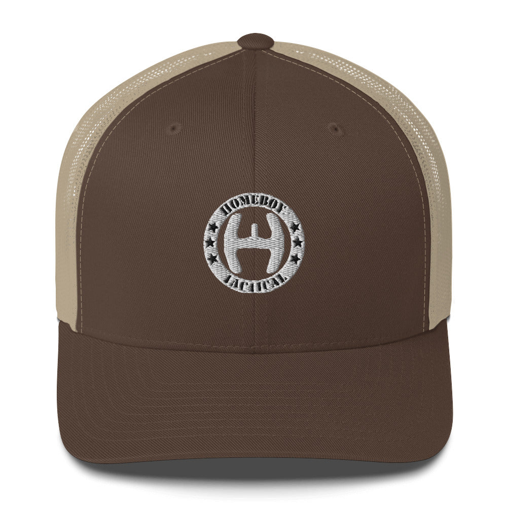 Retro Trucker Cap wht logo
